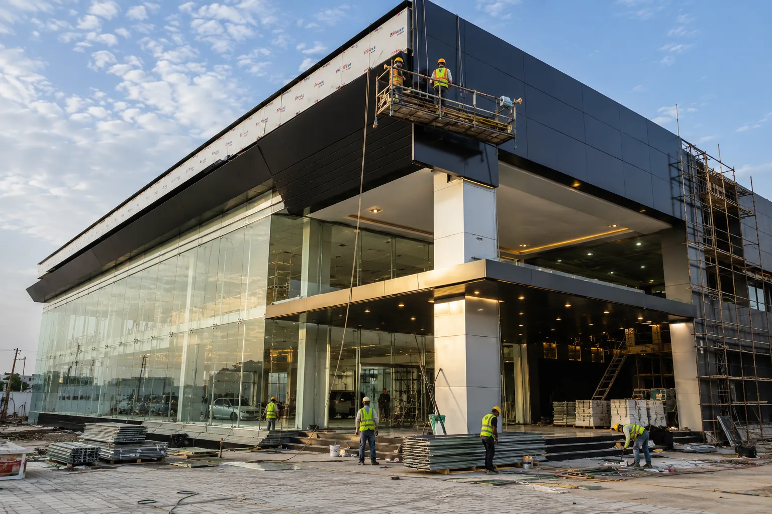 Showroom construction services in Lucknow