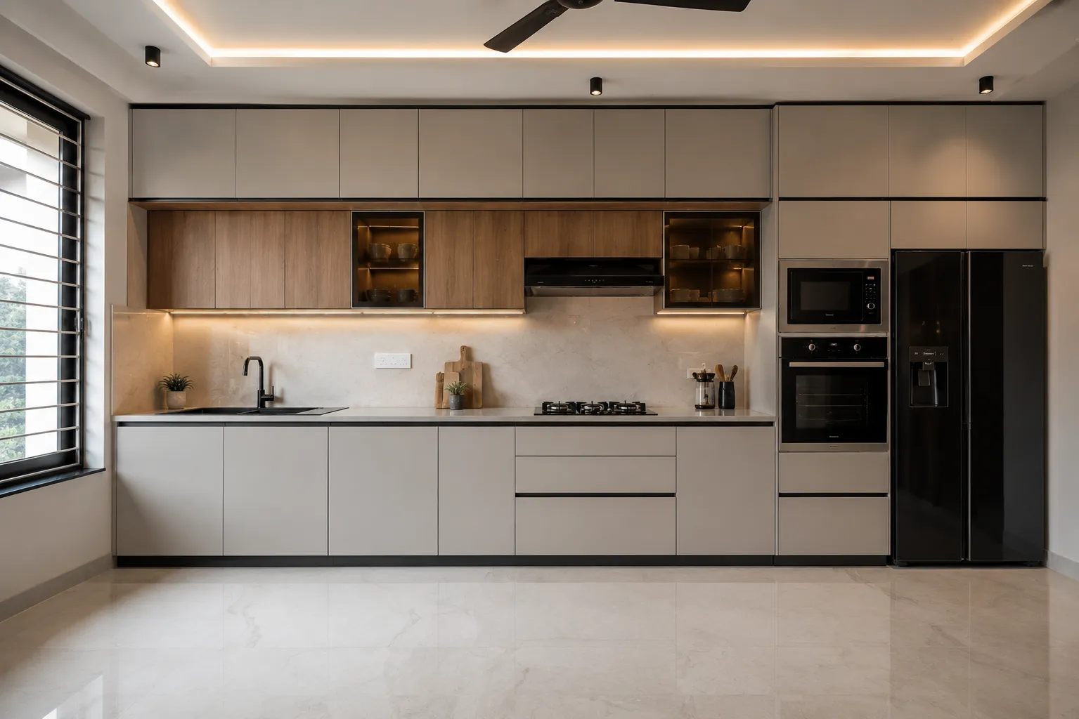 Straight Kitchen in Greater Noida